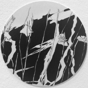 Schilderij in de vorm van een cirkel